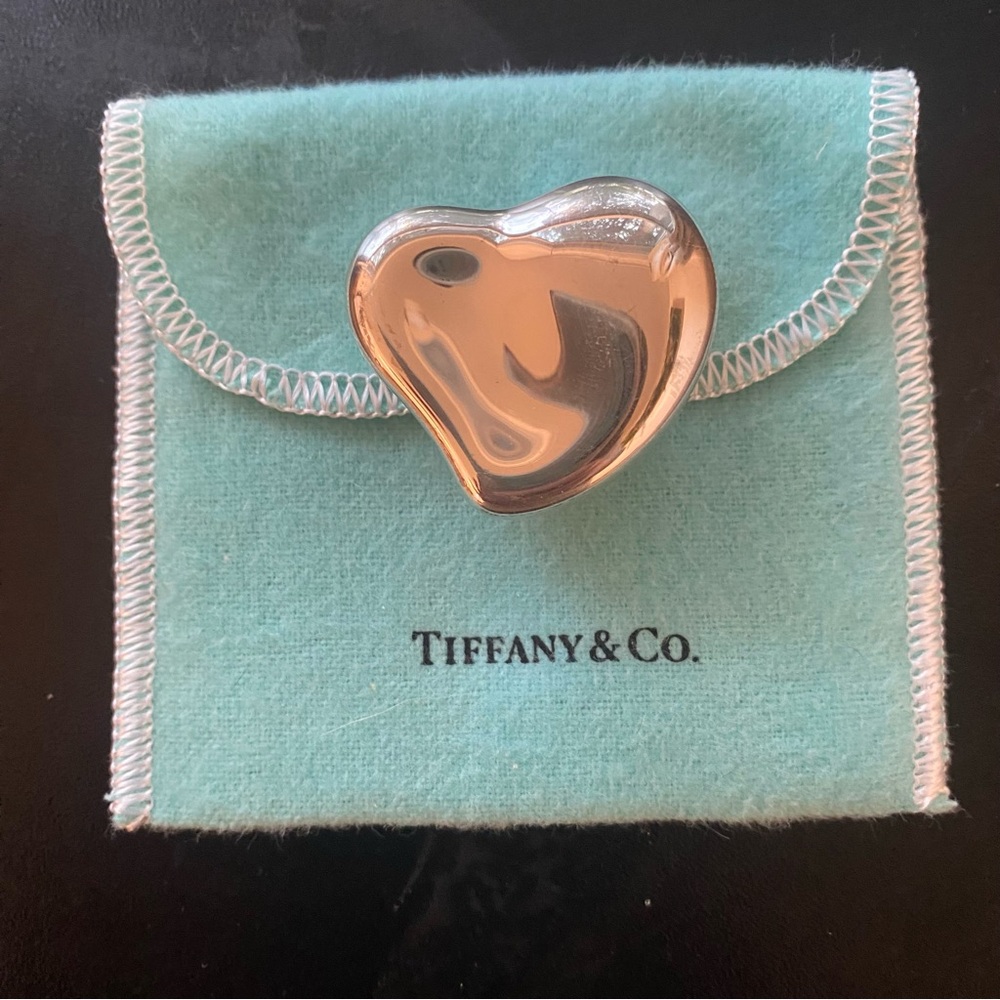 Tiffany & Co. Silver Elsa Peretti Heart Box